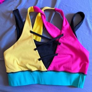 Crowned Athletics Pumpkin Queen Sports Bra, Medium